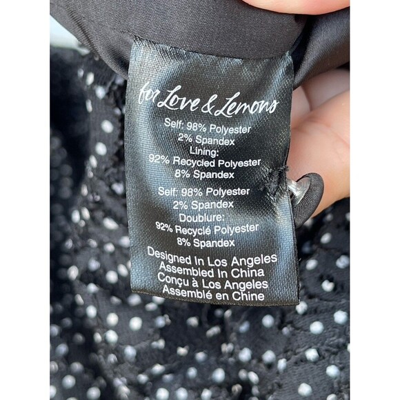 For Love & Lemons  Lelia Mini Dress in Black size XL - Picture 5 of 12